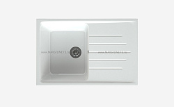 MAXSTONE Мойка глянцевая MS-7 (белый снег) 750*495*215